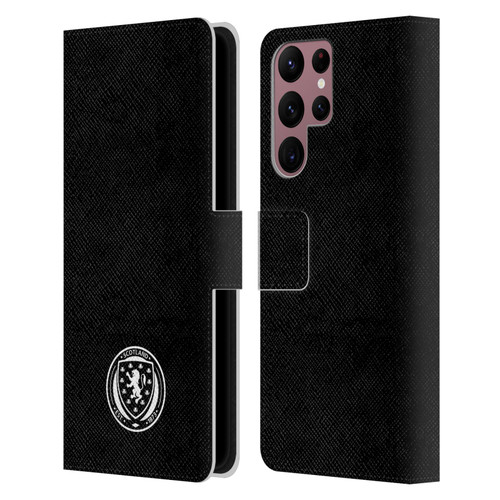 Scotland National Football Team Logo 2 Plain Leather Book Wallet Case Cover For Samsung Galaxy S22 Ultra 5G