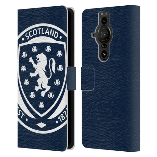 Scotland National Football Team Logo 2 Oversized Leather Book Wallet Case Cover For Sony Xperia Pro-I