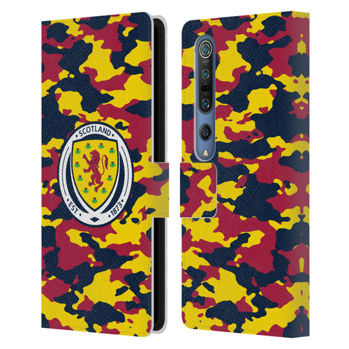 Scotland National Football Team Logo 2 Camouflage Leather Book Wallet Case Cover For Xiaomi Mi 10 5G / Mi 10 Pro 5G
