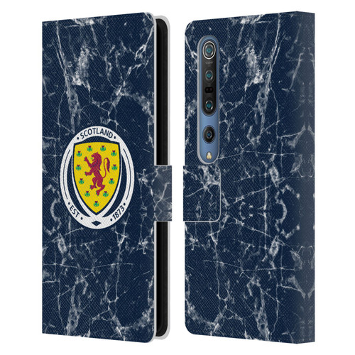 Scotland National Football Team Logo 2 Marble Leather Book Wallet Case Cover For Xiaomi Mi 10 5G / Mi 10 Pro 5G