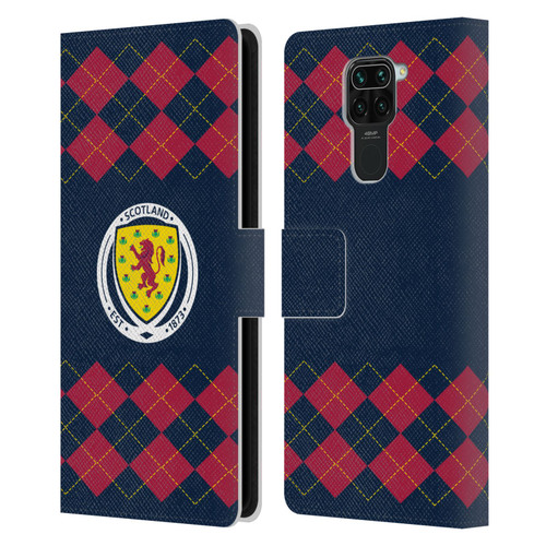 Scotland National Football Team Logo 2 Argyle Leather Book Wallet Case Cover For Xiaomi Redmi Note 9 / Redmi 10X 4G