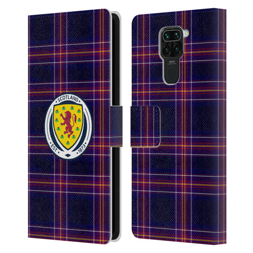 Scotland National Football Team Logo 2 Tartan Leather Book Wallet Case Cover For Xiaomi Redmi Note 9 / Redmi 10X 4G