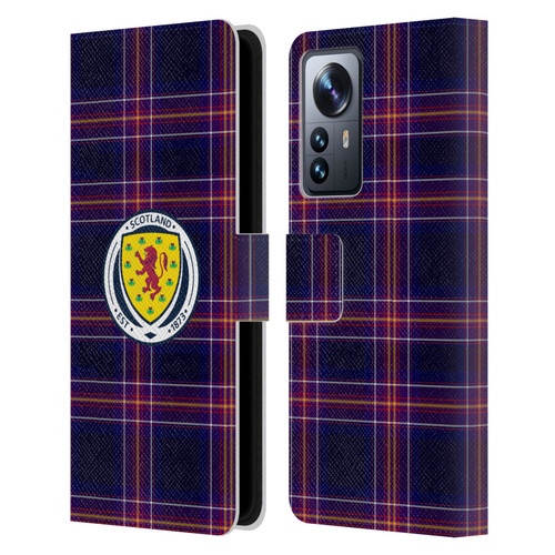 Scotland National Football Team Logo 2 Tartan Leather Book Wallet Case Cover For Xiaomi 12 Pro