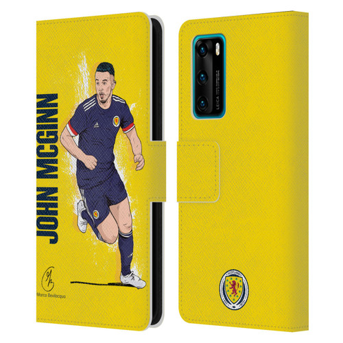 Scotland National Football Team Players John McGinn Leather Book Wallet Case Cover For Huawei P40 5G