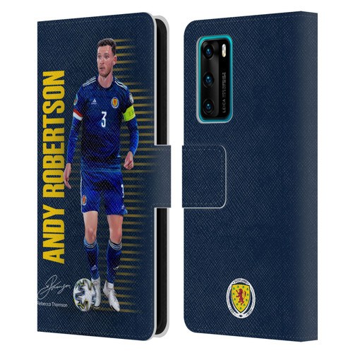 Scotland National Football Team Players Andy Robertson Leather Book Wallet Case Cover For Huawei P40 5G