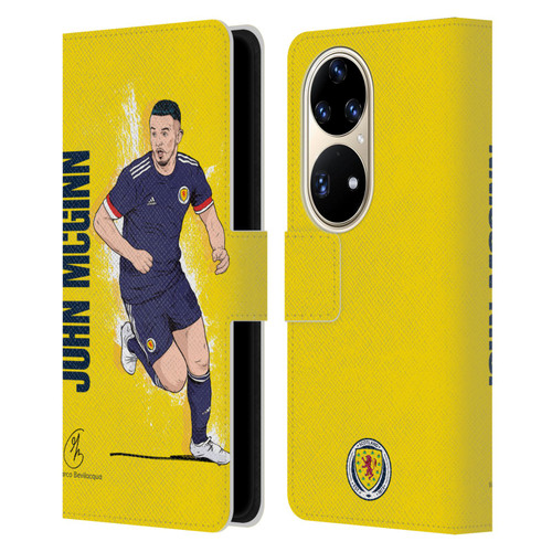 Scotland National Football Team Players John McGinn Leather Book Wallet Case Cover For Huawei P50 Pro