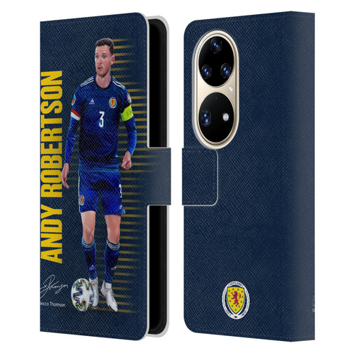Scotland National Football Team Players Andy Robertson Leather Book Wallet Case Cover For Huawei P50 Pro