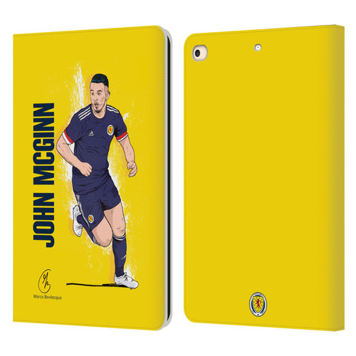 Scotland National Football Team Players John McGinn Leather Book Wallet Case Cover For Apple iPad 9.7 2017 / iPad 9.7 2018