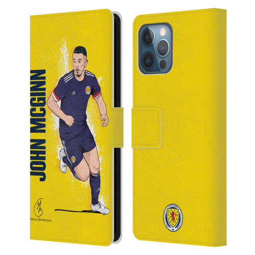 Scotland National Football Team Players John McGinn Leather Book Wallet Case Cover For Apple iPhone 12 Pro Max