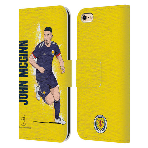 Scotland National Football Team Players John McGinn Leather Book Wallet Case Cover For Apple iPhone 6 / iPhone 6s