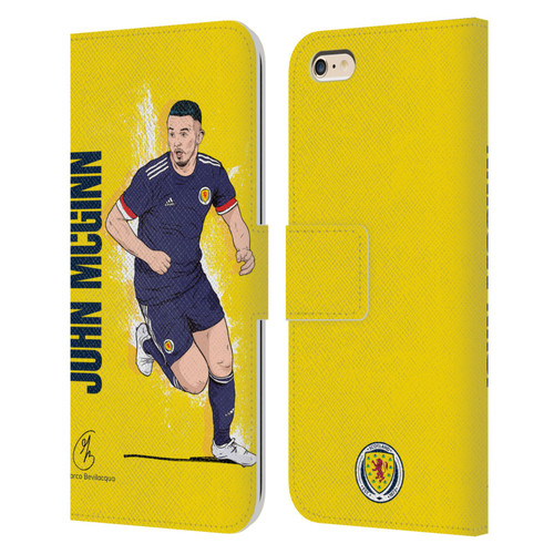 Scotland National Football Team Players John McGinn Leather Book Wallet Case Cover For Apple iPhone 6 Plus / iPhone 6s Plus