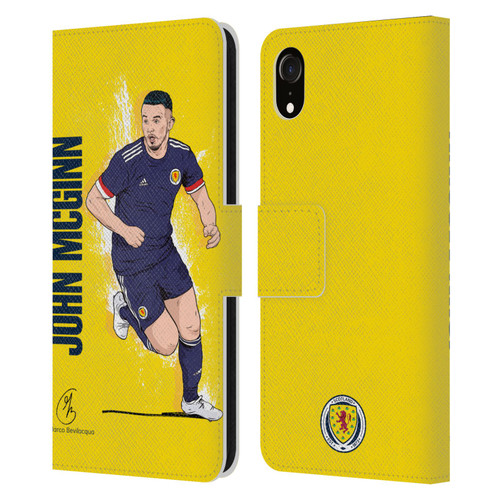 Scotland National Football Team Players John McGinn Leather Book Wallet Case Cover For Apple iPhone XR