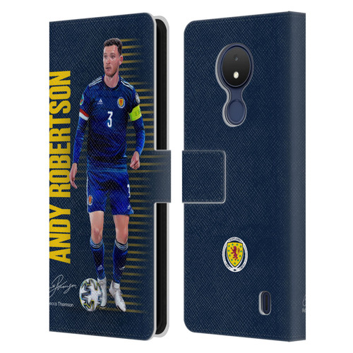 Scotland National Football Team Players Andy Robertson Leather Book Wallet Case Cover For Nokia C21