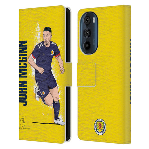 Scotland National Football Team Players John McGinn Leather Book Wallet Case Cover For Motorola Edge 30