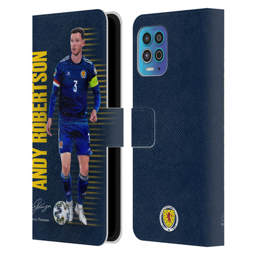 Scotland National Football Team Players Andy Robertson Leather Book Wallet Case Cover For Motorola Moto G100