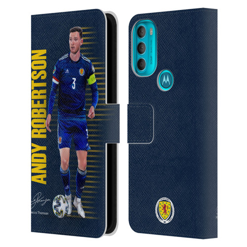 Scotland National Football Team Players Andy Robertson Leather Book Wallet Case Cover For Motorola Moto G71 5G