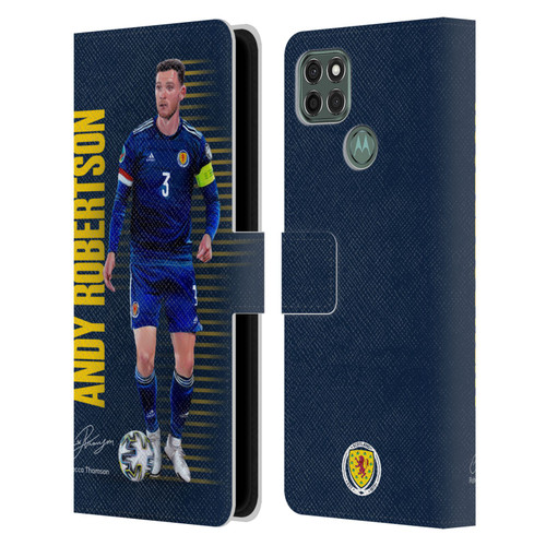 Scotland National Football Team Players Andy Robertson Leather Book Wallet Case Cover For Motorola Moto G9 Power