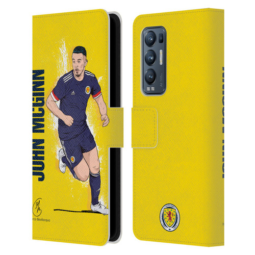 Scotland National Football Team Players John McGinn Leather Book Wallet Case Cover For OPPO Find X3 Neo / Reno5 Pro+ 5G