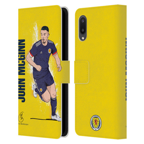 Scotland National Football Team Players John McGinn Leather Book Wallet Case Cover For Samsung Galaxy A02/M02 (2021)