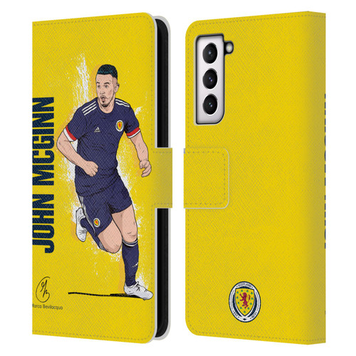 Scotland National Football Team Players John McGinn Leather Book Wallet Case Cover For Samsung Galaxy S21 5G