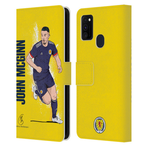 Scotland National Football Team Players John McGinn Leather Book Wallet Case Cover For Samsung Galaxy M30s (2019)/M21 (2020)