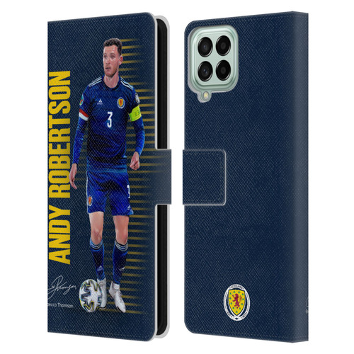 Scotland National Football Team Players Andy Robertson Leather Book Wallet Case Cover For Samsung Galaxy M53 (2022)