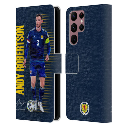 Scotland National Football Team Players Andy Robertson Leather Book Wallet Case Cover For Samsung Galaxy S22 Ultra 5G