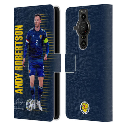 Scotland National Football Team Players Andy Robertson Leather Book Wallet Case Cover For Sony Xperia Pro-I