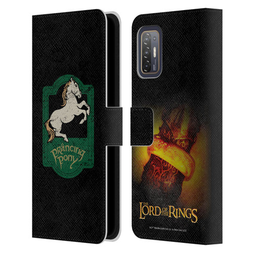 The Lord Of The Rings The Fellowship Of The Ring Graphics Prancing Pony Leather Book Wallet Case Cover For HTC Desire 21 Pro 5G
