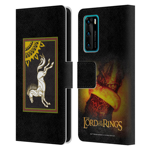 The Lord Of The Rings The Fellowship Of The Ring Graphics Flag Of Rohan Leather Book Wallet Case Cover For Huawei P40 5G