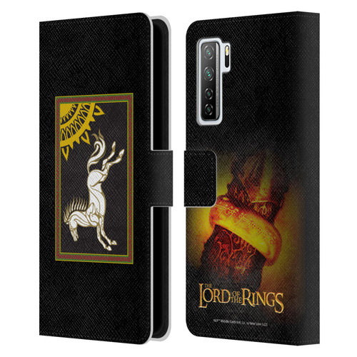 The Lord Of The Rings The Fellowship Of The Ring Graphics Flag Of Rohan Leather Book Wallet Case Cover For Huawei Nova 7 SE/P40 Lite 5G