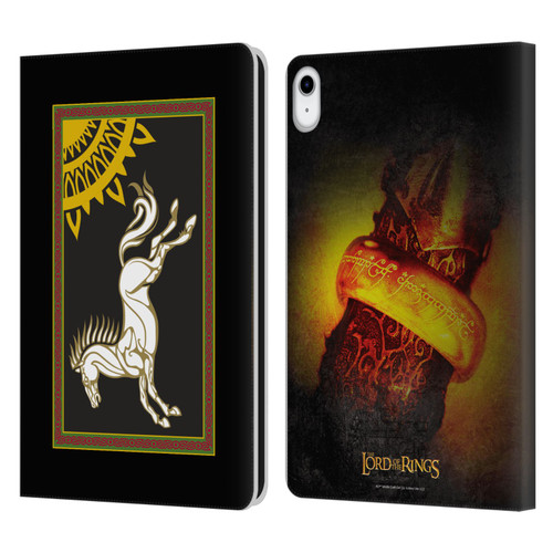 The Lord Of The Rings The Fellowship Of The Ring Graphics Flag Of Rohan Leather Book Wallet Case Cover For Apple iPad 10.9 (2022)