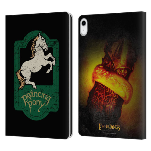 The Lord Of The Rings The Fellowship Of The Ring Graphics Prancing Pony Leather Book Wallet Case Cover For Apple iPad 10.9 (2022)