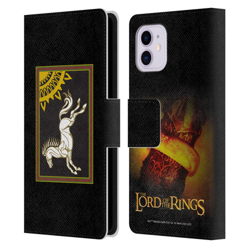 The Lord Of The Rings The Fellowship Of The Ring Graphics Flag Of Rohan Leather Book Wallet Case Cover For Apple iPhone 11