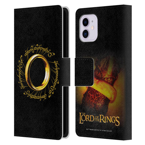 The Lord Of The Rings The Fellowship Of The Ring Graphics One Ring Leather Book Wallet Case Cover For Apple iPhone 11