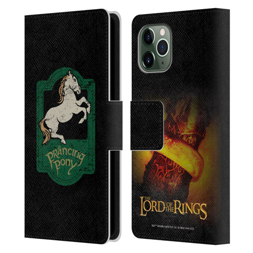 The Lord Of The Rings The Fellowship Of The Ring Graphics Prancing Pony Leather Book Wallet Case Cover For Apple iPhone 11 Pro