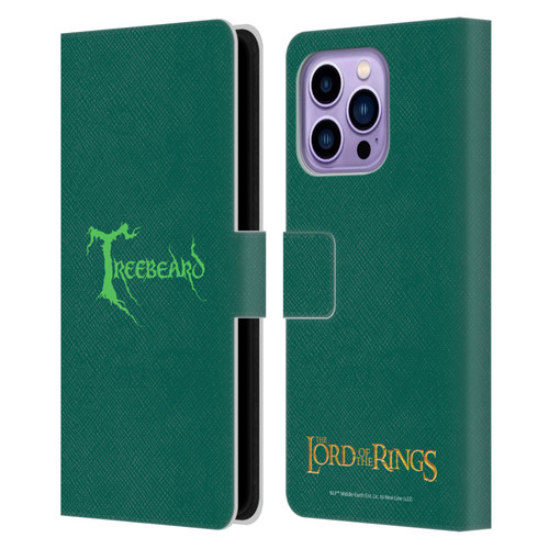The Lord Of The Rings The Fellowship Of The Ring Graphics Treebeard Leather Book Wallet Case Cover For Apple iPhone 14 Pro Max