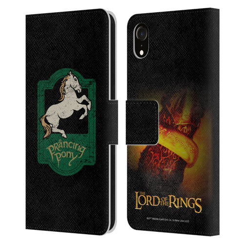 The Lord Of The Rings The Fellowship Of The Ring Graphics Prancing Pony Leather Book Wallet Case Cover For Apple iPhone XR