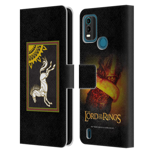 The Lord Of The Rings The Fellowship Of The Ring Graphics Flag Of Rohan Leather Book Wallet Case Cover For Nokia G11 Plus