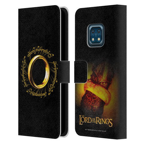 The Lord Of The Rings The Fellowship Of The Ring Graphics One Ring Leather Book Wallet Case Cover For Nokia XR20