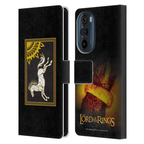 The Lord Of The Rings The Fellowship Of The Ring Graphics Flag Of Rohan Leather Book Wallet Case Cover For Motorola Edge 30