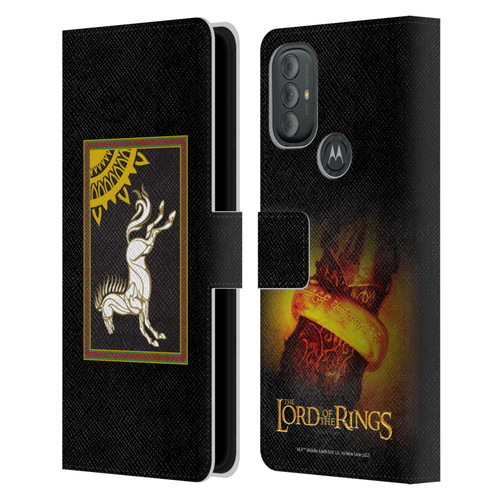 The Lord Of The Rings The Fellowship Of The Ring Graphics Flag Of Rohan Leather Book Wallet Case Cover For Motorola Moto G10 / Moto G20 / Moto G30