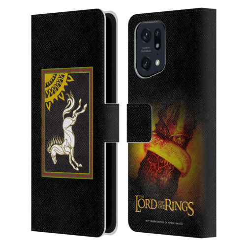 The Lord Of The Rings The Fellowship Of The Ring Graphics Flag Of Rohan Leather Book Wallet Case Cover For OPPO Find X5