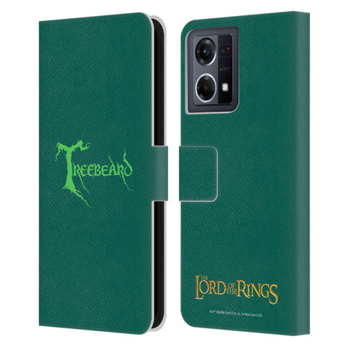 The Lord Of The Rings The Fellowship Of The Ring Graphics Treebeard Leather Book Wallet Case Cover For OPPO Reno8 4G
