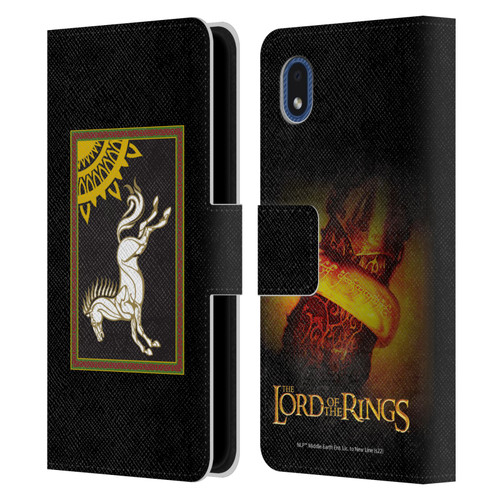 The Lord Of The Rings The Fellowship Of The Ring Graphics Flag Of Rohan Leather Book Wallet Case Cover For Samsung Galaxy A01 Core (2020)