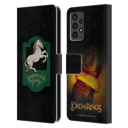 The Lord Of The Rings The Fellowship Of The Ring Graphics Prancing Pony Leather Book Wallet Case Cover For Samsung Galaxy A13 (2022)