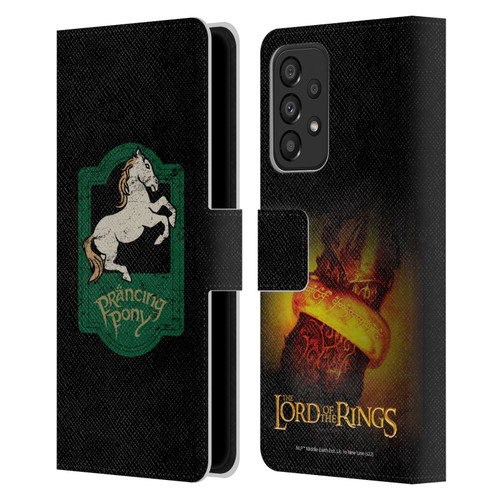 The Lord Of The Rings The Fellowship Of The Ring Graphics Prancing Pony Leather Book Wallet Case Cover For Samsung Galaxy A33 5G (2022)