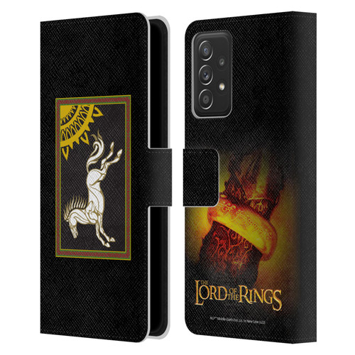 The Lord Of The Rings The Fellowship Of The Ring Graphics Flag Of Rohan Leather Book Wallet Case Cover For Samsung Galaxy A52 / A52s / 5G (2021)