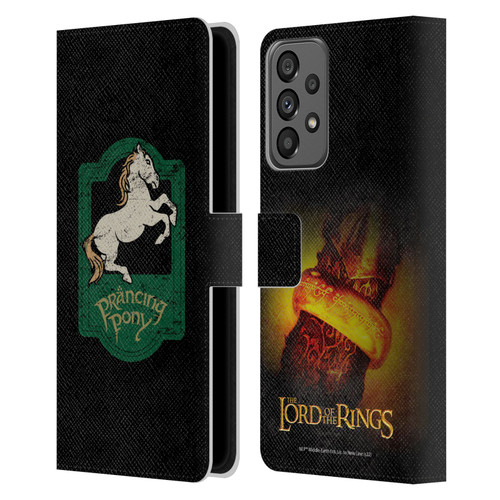 The Lord Of The Rings The Fellowship Of The Ring Graphics Prancing Pony Leather Book Wallet Case Cover For Samsung Galaxy A73 5G (2022)