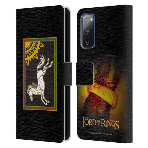 The Lord Of The Rings The Fellowship Of The Ring Graphics Flag Of Rohan Leather Book Wallet Case Cover For Samsung Galaxy S20 FE / 5G